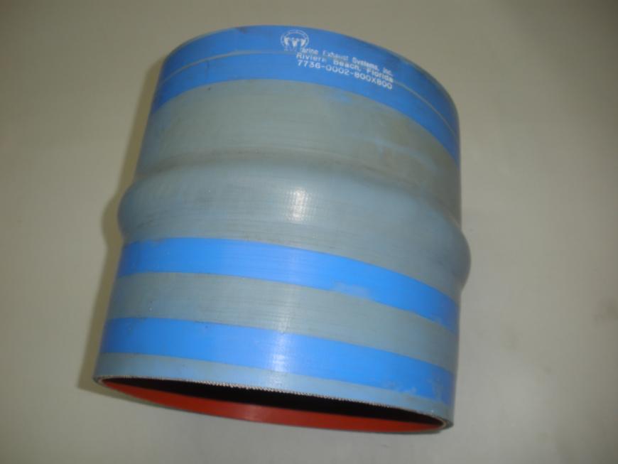 Marine Exhaust Systems Inc. Blue Silicone Single Bellow Hose 1B8 8" X 8"