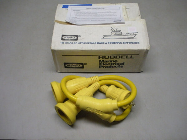 Hubbell Y Adapter HBL64CM56 30 Amp/125 Volt