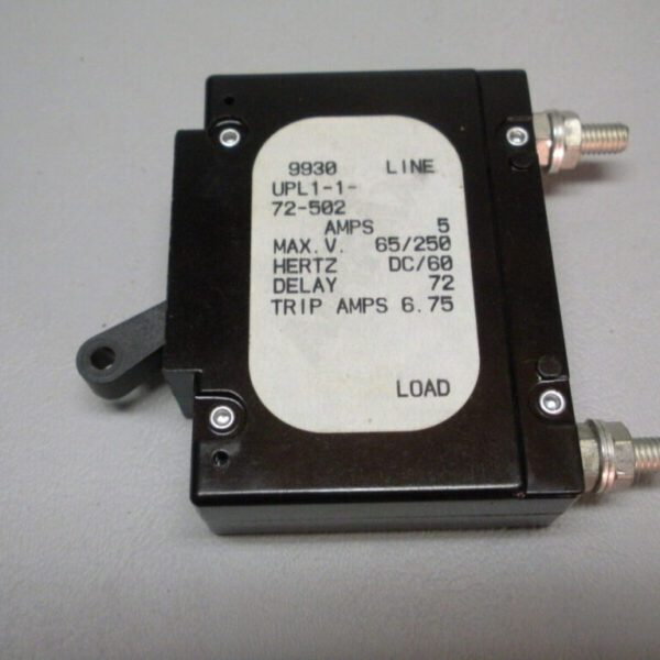 Air Pax 5 amp Circuit Breaker UPL1-1-72-502