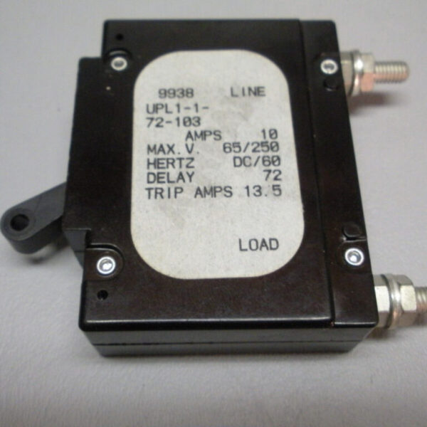 Air Pax 10 amp Circuit Breaker UPL1-1-72-103