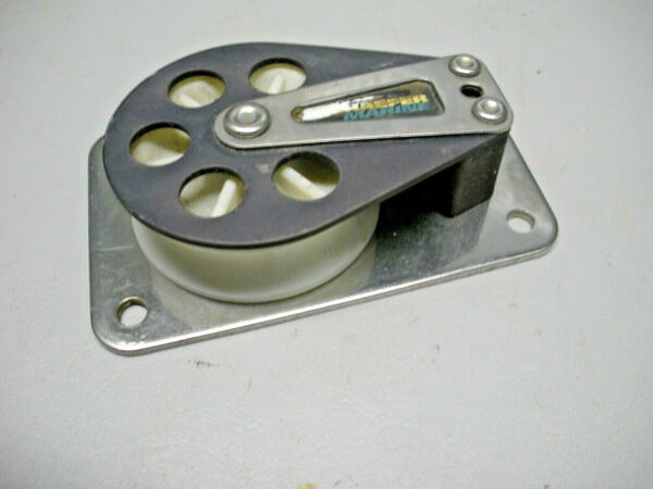 Schaefer Cheek Block - Flat Base - Aluminum Cheek & Sheave. Possible 704-10