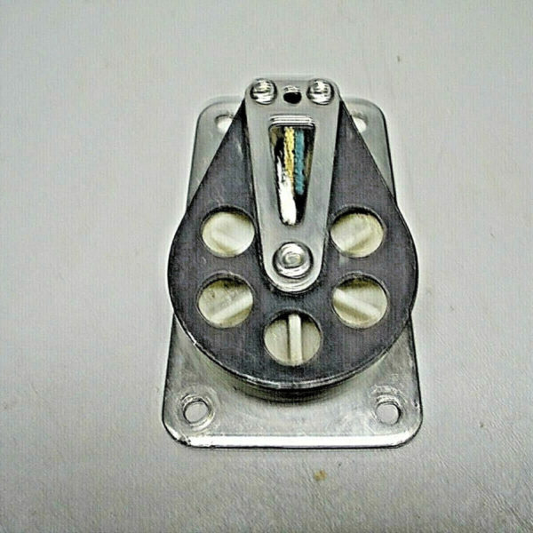 Schaefer Cheek Block - Flat Base - Aluminum Cheek & Sheave. Possible 704-10