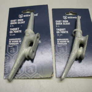 (2) Attwood 6" Cast Iron Dock Cleat