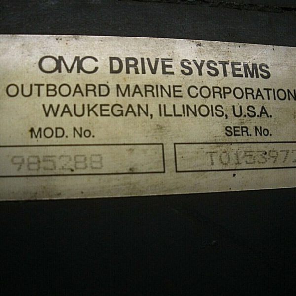OMC Inner Transom Plate 985288