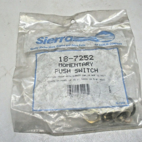 Sierra Momentary Push Button Switch 18-7252