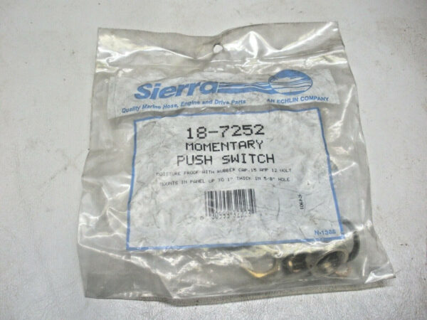 Sierra Momentary Push Button Switch 18-7252