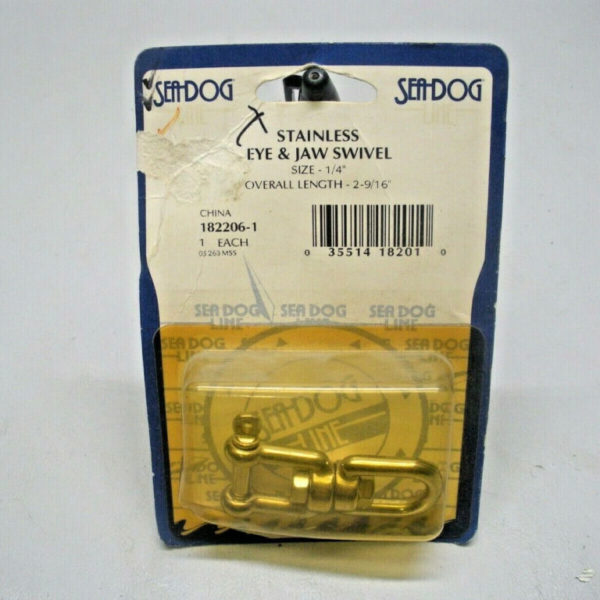 SeaDog Stainless 1/4" Eye and Jaw Swivel 182206-1