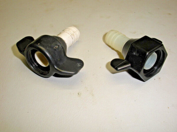 (2) Shurflo 1/2" FTP X 1/2" Male Barb Pump Swivel Fittings 234-2926, 244-2926