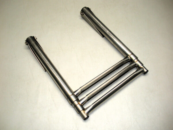 Telescoping/ Retracting 3 Step Stainless Steel Boarding Ladder-Possible Baysun
