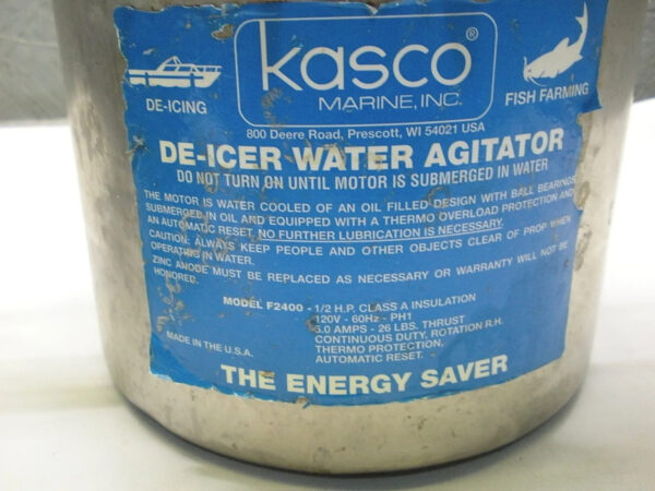Kasco F2400 1/2 H.P. Deicer "Bubbler" - Image 3