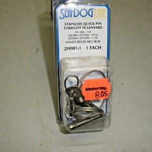 Sea Dog Stainless Steel Quick Pin with Lanyard 299981-1