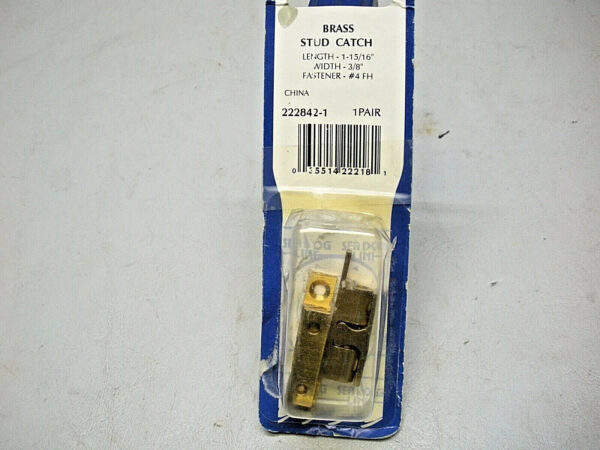 Lot of Seachoice Friction Catch 35991 and Sea Dog Brass Stud Catch 22842-1 - Image 2