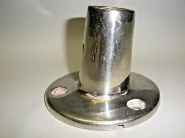 Set of (4) Hatteras Stainless Steel Stanchion Bases - Image 4