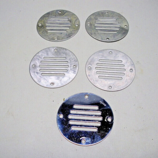 Lot of (5) Perko Round Locker Ventilator 0330DP1STS, 0330DP1CHR and Others