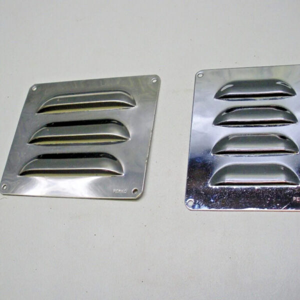 (2) Perko Louver Ventilator 0334 3" X 3 3/4", 4" X 3 1/2"