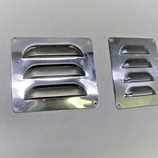 (2) Perko Louver Ventilator 0334 3" X 3 3/4", 4" X 3 1/2"