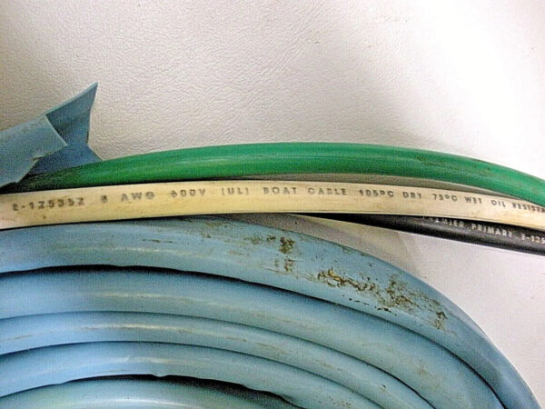 Baron Premier Cool Blues 8 AWG 3 Conductor Boat Cable E125352 18' Length - Image 3