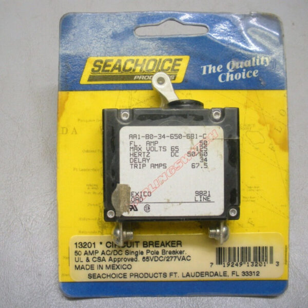 Seachoice Circuit Breaker 13201 Single Pole 50 Amp