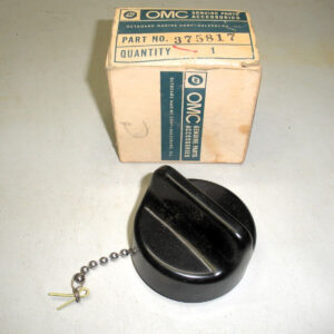 Genuine OMC Johnson Evinrude Gas Cap with Chain 375817