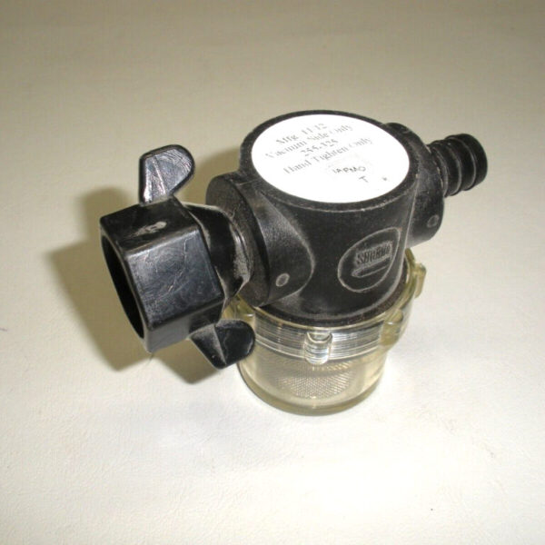 Shurflo Swivel Nut Strainer 255-325 1/2" Barb Fitting Inlet