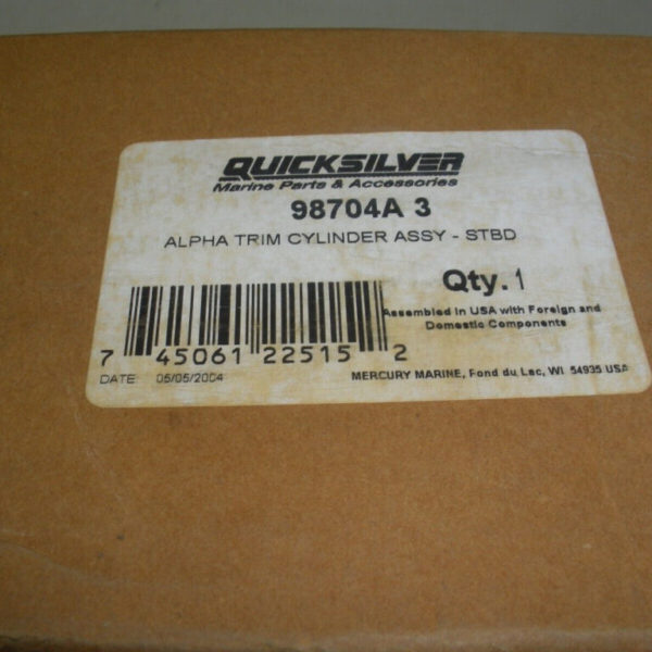 Genuine Mercruiser, Quicksilver Trim Cylinder (Stb Side) 98704A 3