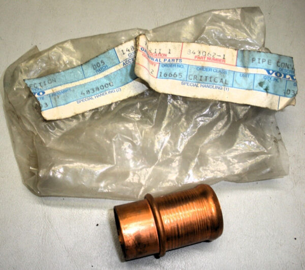 Genuine Volvo Penta Pipe Connection 843062