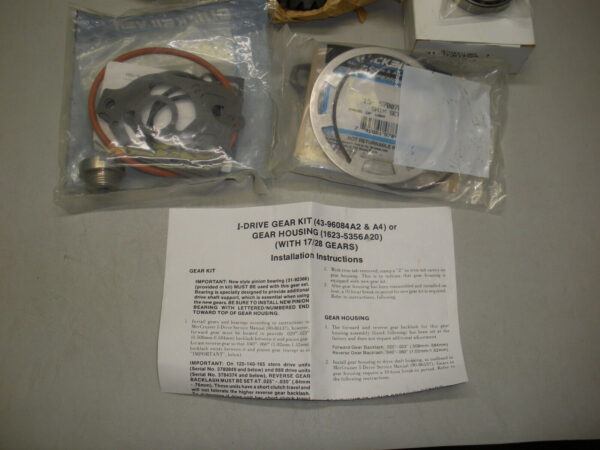 Genuine Mercruiser, Quicksilver Gear Repair Kit 43-803079T. Includes 43-96084A4 - Image 2