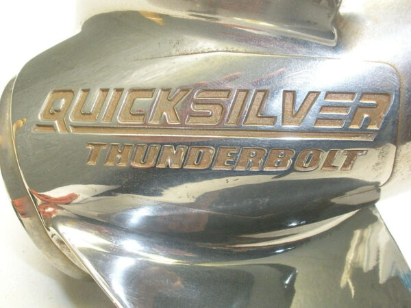Mercruiser Quicksilver Thunberbolt Stainless Steel Propeller QS5004X 15.5 X 17P - Image 7