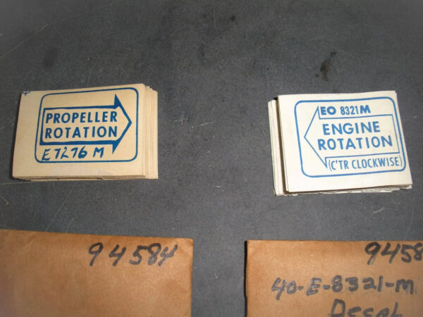 Vintage Chris Craft? Propeller Rotation Decal ***Lot of 67 Decals*** - Image 2