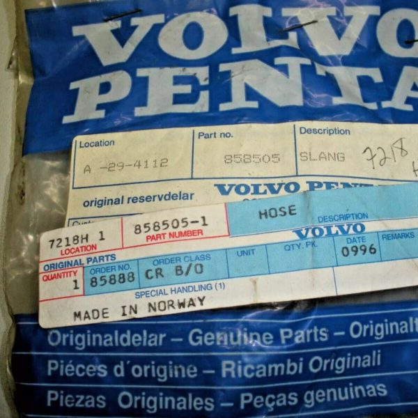 Genuine Volvo Penta Hose 858505