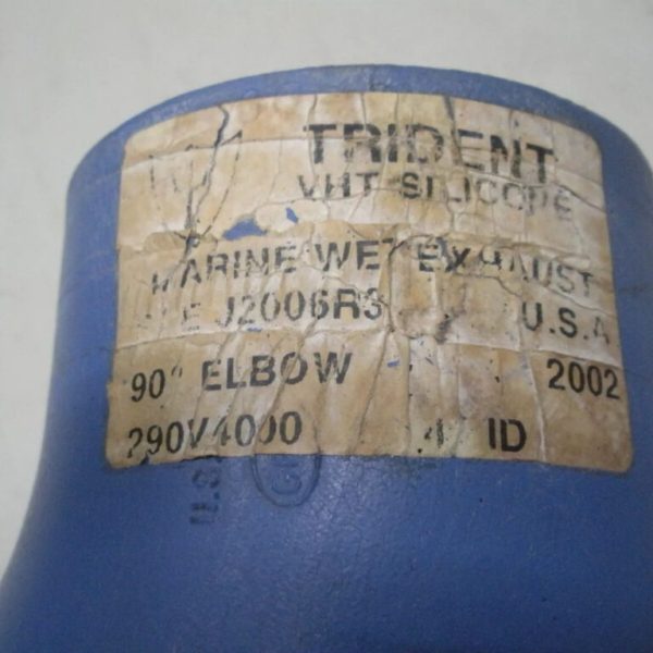 Trident VHT Silicone 4" 90 Degree Wet Exhaust Hose 290V4000