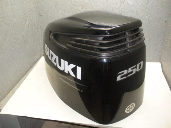 Used Suzuki 250 H.P. Four Stroke Engine Cover 61420-98802-YAY (Black) - Image 4