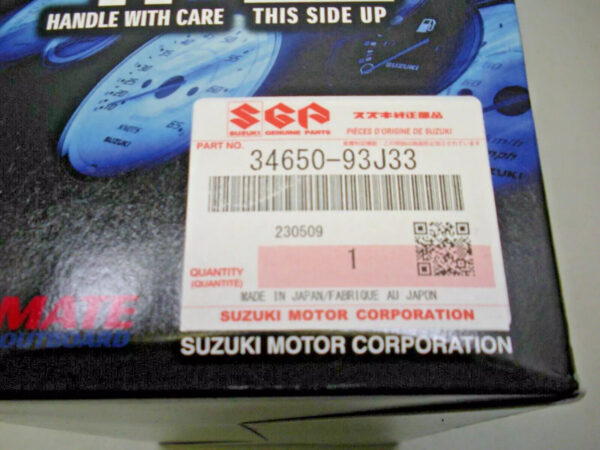 Genuine Suzuki 2" Performance Water Pressure Gauge (white) 34650-93J33 - Image 2