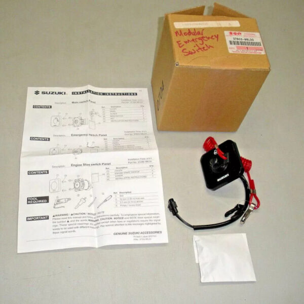 Genuine Suzuki SPC 2.0 Emergency Stop Switch Assembly 37803-98L00