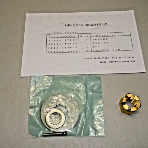 Genuine Suzuki Propeller Hardware Kit 57630-92E00