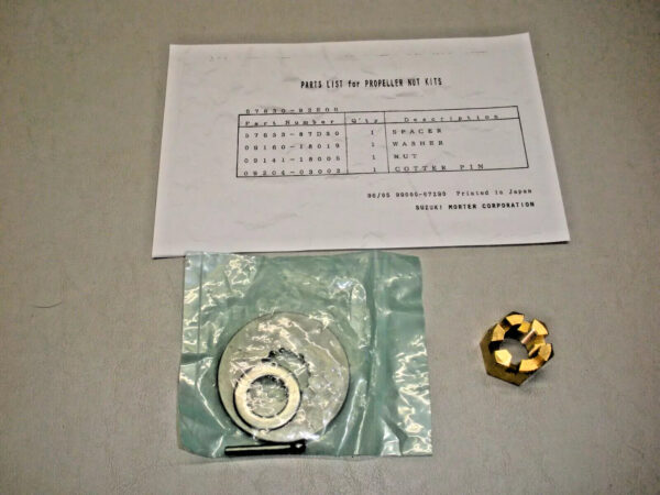 Genuine Suzuki Propeller Hardware Kit 57630-92E00
