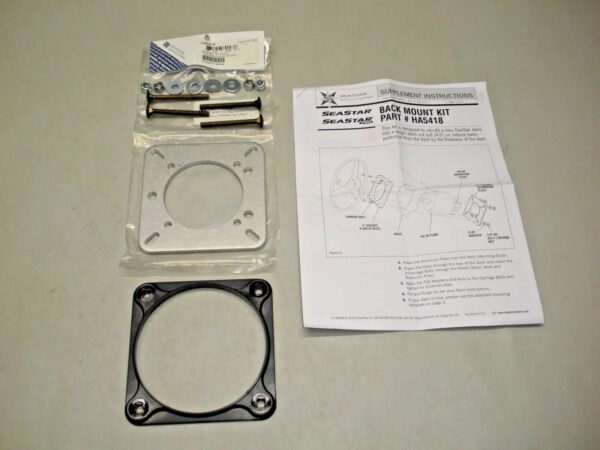 Seastar Back Mount Square Bezel Mounting Plate and Hardware HA5418