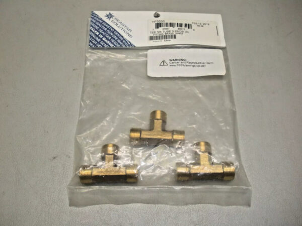 Pack of (3) Seastar Brass Tee Tube Ends HF5530