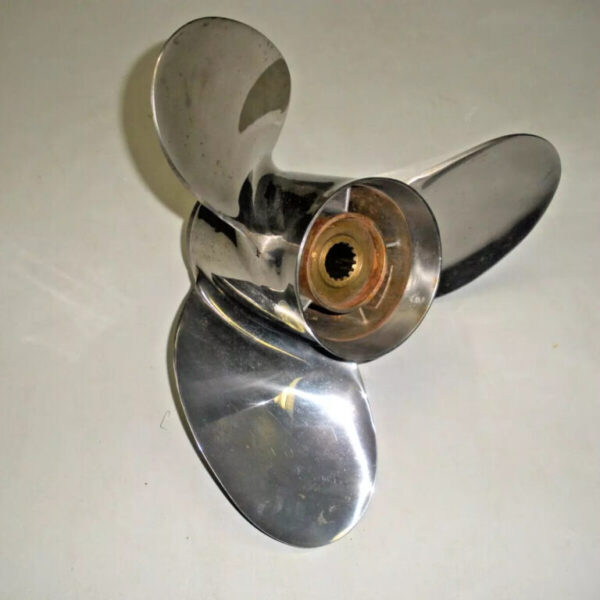 Suzuki Stainless Steel Three Blade Propeller 14" X 16P. 990C0-00610-16P