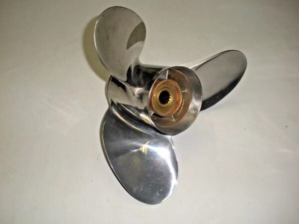 Suzuki Stainless Steel Three Blade Propeller 14" X 16P. 990C0-00610-16P