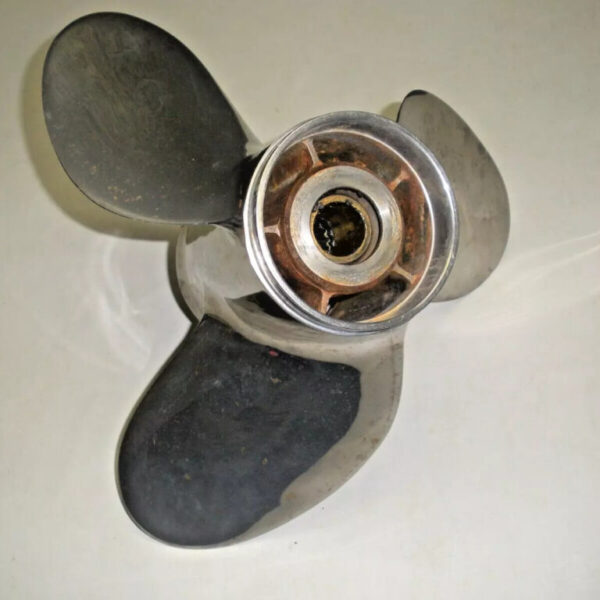 Suzuki Stainless Steel Three Blade Propeller 14" X 16P. 990C0-00610-16P