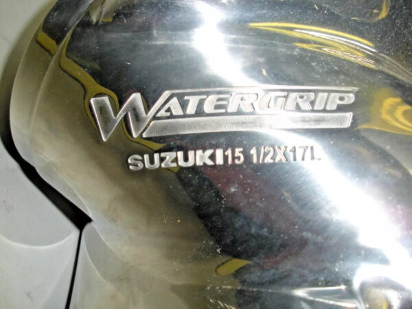 Suzuki Watergrip Stainless Steel 3 Blade Propeller 15 1/2" X 17L 990C0-0084L-17P - Image 3