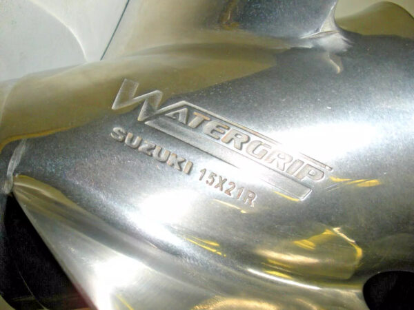 Suzuki Watergrip Stainless Steel 3 Blade Propeller 15" X 21P RH Less Hub - Image 3