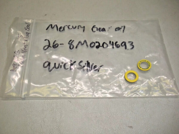 Pack of (2) Genuine Mercury Quicksilver Drain Vent Plug Seal 26-8M0204693