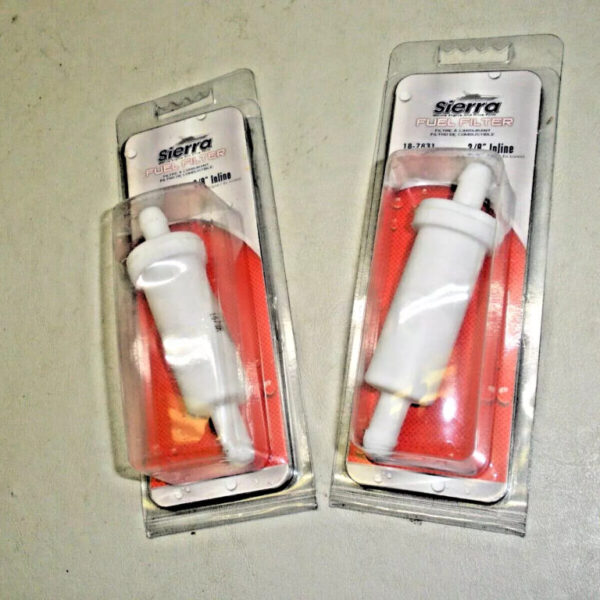 Pack of (2) Sierra 3/8" Inline Fuel Filter 18-7831