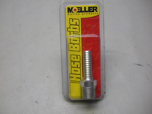 Moeller Aluminum Hose Barb 033443-10 3/8" NPT X 3/8" Barb