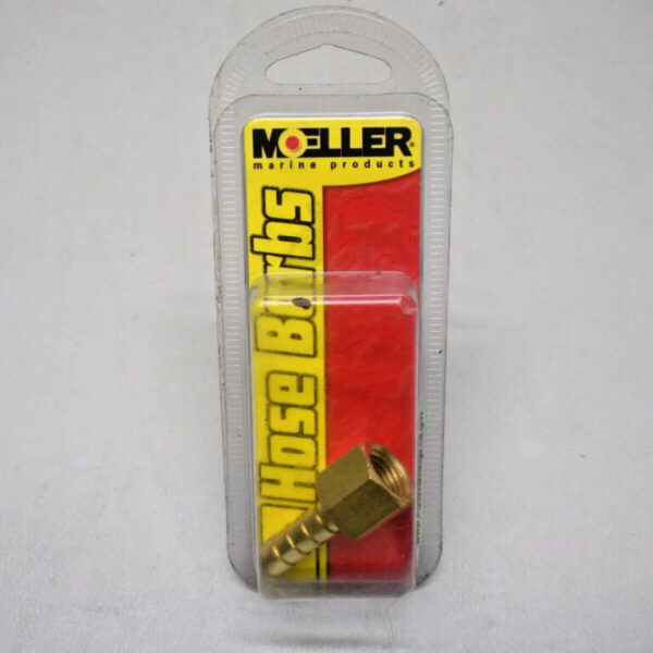 Moeller Female Hose Barb 033476-10. 1/4" NPT X 5/16" Brass Barb