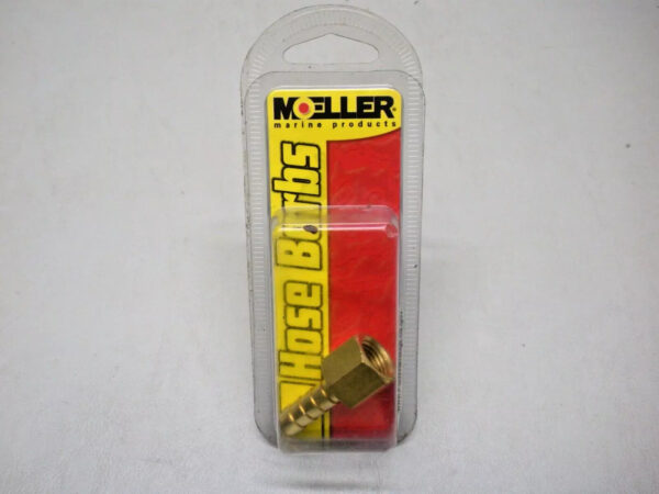 Moeller Female Hose Barb 033476-10. 1/4" NPT X 5/16" Brass Barb