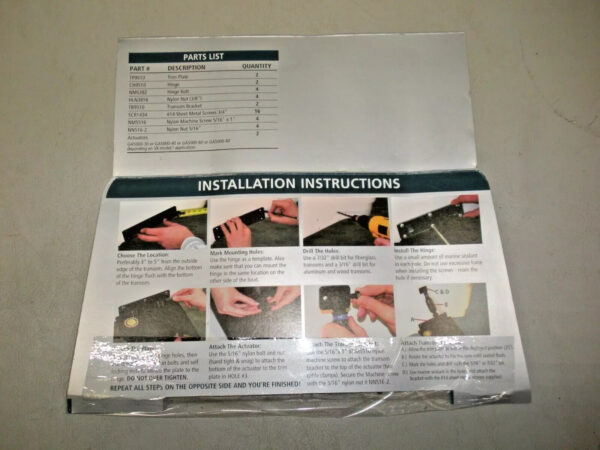 Nauticus Smart Tabs SX9510-30BL Trim Tabs Kit - Image 4