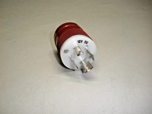 Marinco Red Trolling Motor Plug 2018BP-12 12V 4 Wire